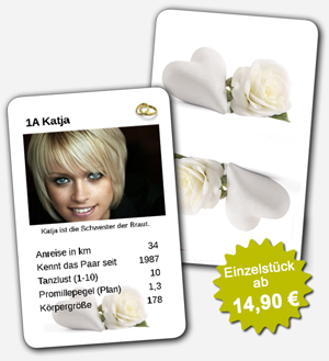 Hochzeitsquartett als Hochzeitsgeschenk