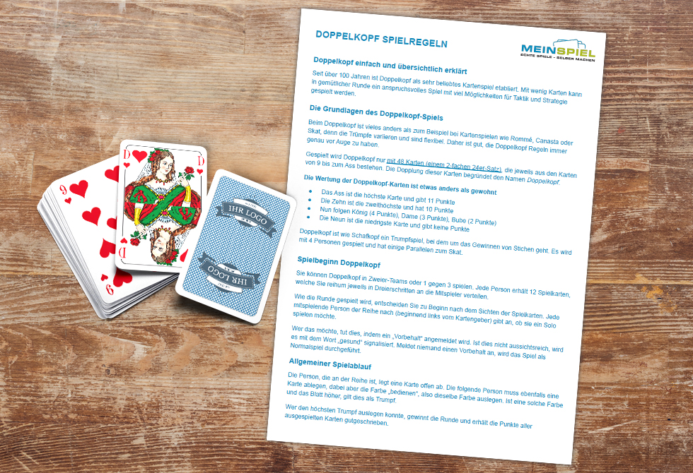 Doppelkopf Regeln übersichtlich erklärt - MeinSpiel.de