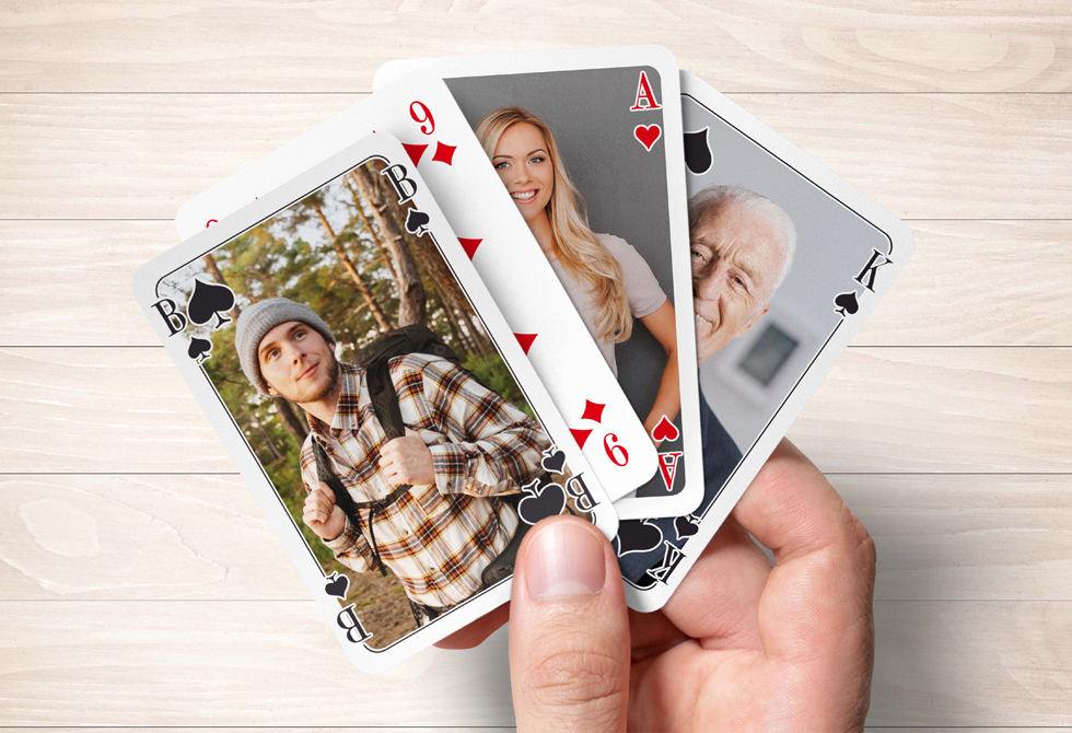 Geschenke für Skatspieler - Skatkarten mit eigenen Fotos drucken auf MeinSpiel.
