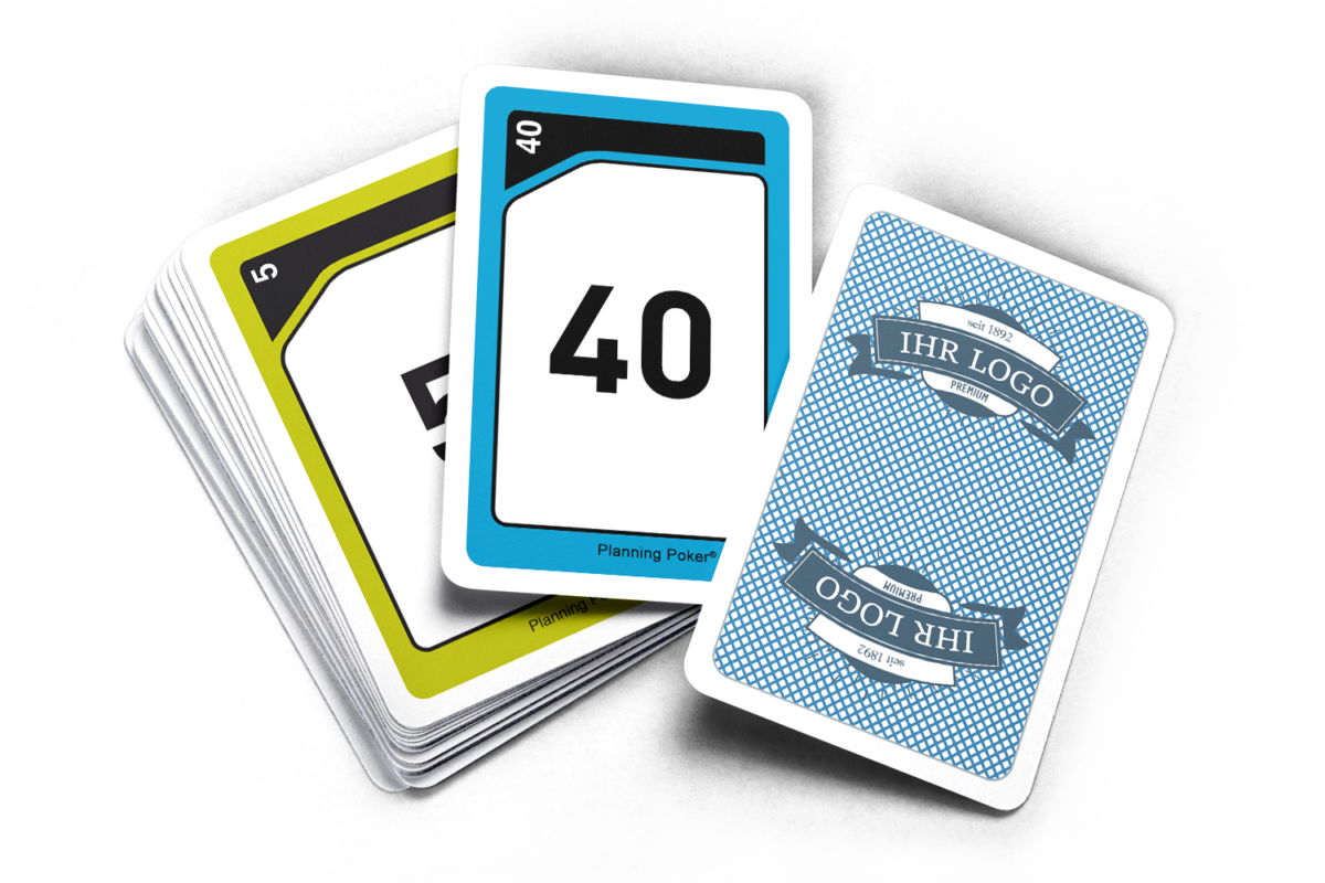 Planning Poker mit Werbeaufdruck & Logo drucken MeinSpiel.de
