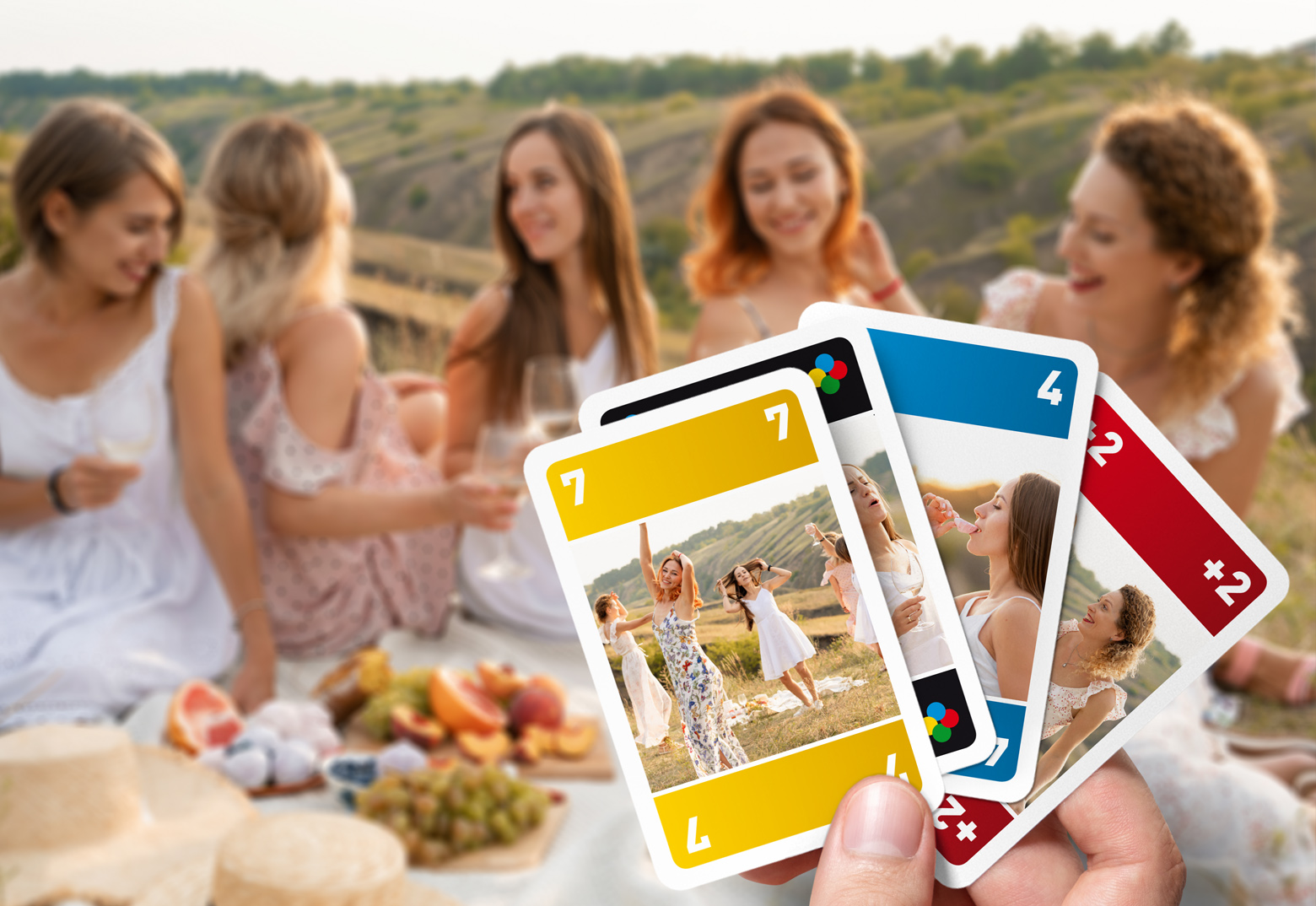 Kartenspiel nach dem JGA als Geschenk für Braut/Bräutigam mit Fotos erstellen und drucken.