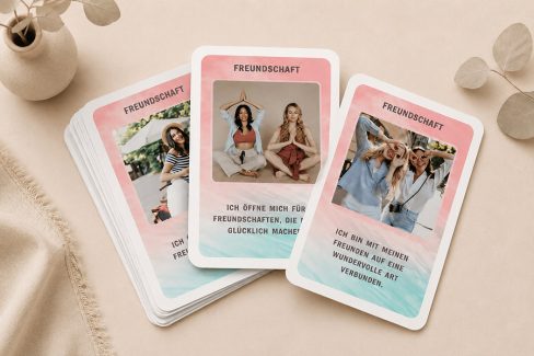 individuelle Affirmationskarten