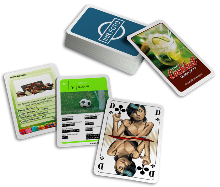 Individuelle Spielkarten