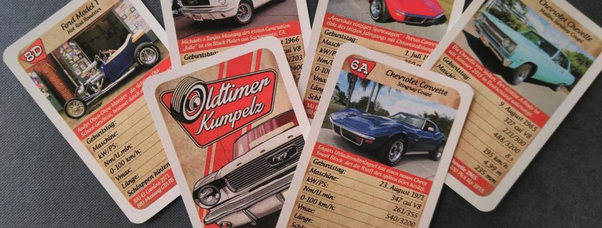 Oldtimer Kumpelz Spielkarten Kumpelzquartett Spielkarten