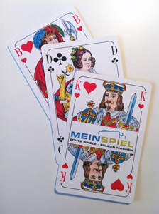 Spielkarten aus Spielkartenkarton