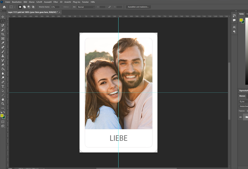 Gestaltung einer individuellen Coaching Karte mit dem Programm Photoshop